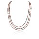 Certified Authentic 3 Strand Navajo .925 Sterling Silver Natural Turquoise Pink Agate and Heishi Native American Necklace 25246-4 Certified Authentic 3 Strand Navajo .925 Sterling Silver Natural Turquoise Pink Agate and Heishi Native American Necklace 25246-4