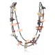 Certified Authentic 3 Strand Navajo .925 Sterling Silver Turquoie, Jasper and Alabaster Native American Necklace 390758586892