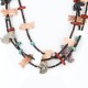 Certified Authentic 3 Strand Navajo .925 Sterling Silver Turquoie, Jasper and Alabaster Native American Necklace 390758586892
