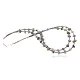 Certified Authentic 3 Strand Navajo .925 Sterling Silver Turquoise Amethyst 41 Native American Necklace 15774-1