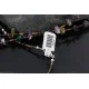Certified Authentic 3 Strand Navajo .925 Sterling Silver Turquoise Amethyst 41 Native American Necklace 15774-1