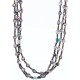 Certified Authentic 3 Strand Navajo .925 Sterling Silver Turquoise and ABALONE Native American Necklace 390801023406