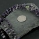 Certified Authentic 3 Strand Navajo .925 Sterling Silver Turquoise and Amethyst Native American Necklace 15585-6
