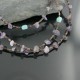 3 Strand Navajo .925 Sterling Silver Turquoise and Amethyst Necklace 15585-7