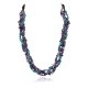 Certified Authentic 3 Strand Navajo .925 Sterling Silver Turquoise and AMETHYST Native American Necklace 15959-102 Certified Authentic 3 Strand Navajo .925 Sterling Silver Turquoise and AMETHYST Native American Necklace 15959-102