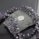Certified Authentic 3 Strand Navajo .925 Sterling Silver Turquoise and Amethyst Native American Necklace 390686919542