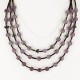 Certified Authentic 3 Strand Navajo .925 Sterling Silver Turquoise and Amethyst Native American Necklace 390748249766