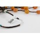 Certified Authentic 3 Strand Navajo .925 Sterling Silver Turquoise and Carnelian Native American Necklace 15778-21