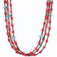 Certified Authentic 3 Strand Navajo .925 Sterling Silver Turquoise and Coral 1251 Native American Necklace 371034878387 Certified Authentic 3 Strand Navajo .925 Sterling Silver Turquoise and Coral 1251 Native American Necklace 371034878387