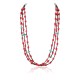 Certified Authentic 3 Strand Navajo .925 Sterling Silver Turquoise and Coral 1251 Native American Necklace 371034878387 Certified Authentic 3 Strand Navajo .925 Sterling Silver Turquoise and Coral 1251 Native American Necklace 371034878387