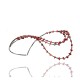 Certified Authentic 3 Strand Navajo .925 Sterling Silver Turquoise and Coral Native American Necklace 15401-7