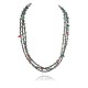 Certified Authentic 3 Strand Navajo .925 Sterling Silver Turquoise and Coral Native American Necklace 15649-22-0 Certified Authentic 3 Strand Navajo .925 Sterling Silver Turquoise and Coral Native American Necklace 15649-22-0