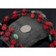Certified Authentic 3 Strand Navajo .925 Sterling Silver Turquoise and Coral Native American Necklace 370888877941