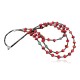 Certified Authentic 3 Strand Navajo .925 Sterling Silver Turquoise and Coral Native American Necklace 370922260920