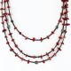 Certified Authentic 3 Strand Navajo .925 Sterling Silver Turquoise and Coral Native American Necklace 370993141641