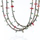Certified Authentic 3 Strand Navajo .925 Sterling Silver Turquoise and Coral Native American Necklace 371002270545 Certified Authentic 3 Strand Navajo .925 Sterling Silver Turquoise and Coral Native American Necklace 371002270545