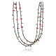 Certified Authentic 3 Strand Navajo .925 Sterling Silver Turquoise and Coral Native American Necklace 371002270545 Certified Authentic 3 Strand Navajo .925 Sterling Silver Turquoise and Coral Native American Necklace 371002270545