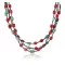 Certified Authentic 3 Strand Navajo .925 Sterling Silver Turquoise and Coral Native American Necklace 371008790139