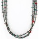 Certified Authentic 3 Strand Navajo .925 Sterling Silver Turquoise and Coral Native American Necklace 371054867735 Certified Authentic 3 Strand Navajo .925 Sterling Silver Turquoise and Coral Native American Necklace 371054867735