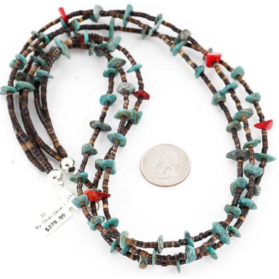 Certified Authentic 3 Strand Navajo .925 Sterling Silver Turquoise and Coral Native American Necklace 371054867735 Certified Authentic 3 Strand Navajo .925 Sterling Silver Turquoise and Coral Native American Necklace 371054867735