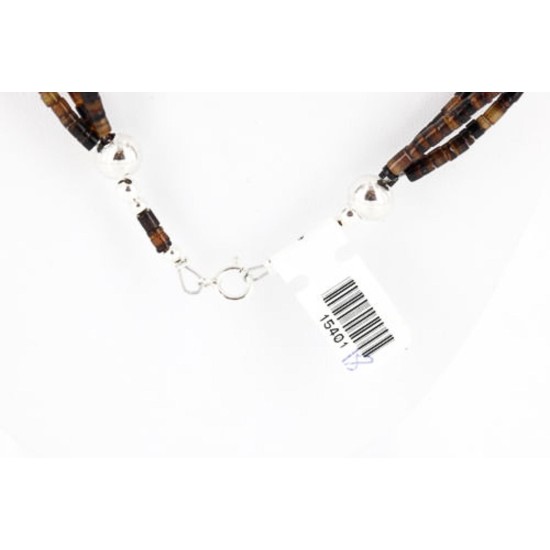 Certified Authentic 3 Strand Navajo .925 Sterling Silver Turquoise and Coral Native American Necklace 371054867735 Certified Authentic 3 Strand Navajo .925 Sterling Silver Turquoise and Coral Native American Necklace 371054867735