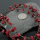 Certified Authentic 3 Strand Navajo .925 Sterling Silver Turquoise and Coral Native American Necklace 371322600344