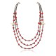 Certified Authentic 3 Strand Navajo .925 Sterling Silver Turquoise and Coral Native American Necklace 390752135111 Certified Authentic 3 Strand Navajo .925 Sterling Silver Turquoise and Coral Native American Necklace 390752135111