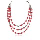 Certified Authentic 3 Strand Navajo .925 Sterling Silver Turquoise and Coral Native American Necklace 390753788310