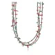 Certified Authentic 3 Strand Navajo .925 Sterling Silver Turquoise and Coral Native American Necklace 390779865215