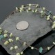 Certified Authentic 3 Strand Navajo .925 Sterling Silver Turquoise and Gaspeite Native American Necklace 15401 