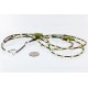 Certified Authentic 3 Strand Navajo .925 Sterling Silver Turquoise and Gaspeite Native American Necklace 15835-15 Certified Authentic 3 Strand Navajo .925 Sterling Silver Turquoise and Gaspeite Native American Necklace 15835-15