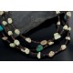 Certified Authentic 3 Strand Navajo .925 Sterling Silver Turquoise and Gaspeite Native American Necklace 390651843663