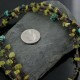 Certified Authentic 3 Strand Navajo .925 Sterling Silver Turquoise and Gaspeite Native American Necklace 390676552337