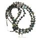 Certified Authentic 3 Strand Navajo .925 Sterling Silver Turquoise and GREEN AGATE Native American Necklace 15856-101 Certified Authentic 3 Strand Navajo .925 Sterling Silver Turquoise and GREEN AGATE Native American Necklace 15856-101