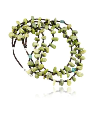 Certified Authentic 3 Strand Navajo .925 Sterling Silver Turquoise and GREEN AGATE Native American Necklace 371027190059 Certified Authentic 3 Strand Navajo .925 Sterling Silver Turquoise and GREEN AGATE Native American Necklace 371027190059