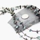 Certified Authentic 3 Strand Navajo .925 Sterling Silver Turquoise and Heishi Native American Necklace 15621-11 Certified Authentic 3 Strand Navajo .925 Sterling Silver Turquoise and Heishi Native American Necklace 15621-11