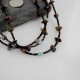 Certified Authentic 3 Strand Navajo .925 Sterling Silver Turquoise and Jasper Native American Necklace 15297-11