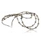 Certified Authentic 3 Strand Navajo .925 Sterling Silver Turquoise and Jasper Native American Necklace 15401-12