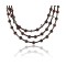 Certified Authentic 3 Strand Navajo .925 Sterling Silver Turquoise and Jasper Native American Necklace 15835-12