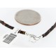 Certified Authentic 3 Strand Navajo .925 Sterling Silver Turquoise and Jasper Native American Necklace 15961