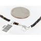 Certified Authentic 3 Strand Navajo .925 Sterling Silver Turquoise and Jasper Native American Necklace 15961