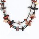 Certified Authentic 3 Strand Navajo .925 Sterling Silver Turquoise and Jasper Native American Necklace 370997836435