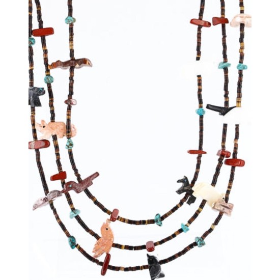 Certified Authentic 3 Strand Navajo .925 Sterling Silver Turquoise and JASPER Native American Necklace 371006149765 Certified Authentic 3 Strand Navajo .925 Sterling Silver Turquoise and JASPER Native American Necklace 371006149765