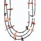 Certified Authentic 3 Strand Navajo .925 Sterling Silver Turquoise and JASPER Native American Necklace 371006149765