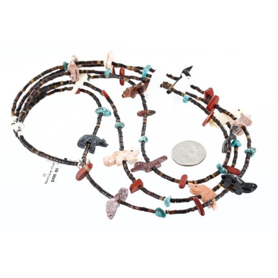 Certified Authentic 3 Strand Navajo .925 Sterling Silver Turquoise and JASPER Native American Necklace 371006149765 Certified Authentic 3 Strand Navajo .925 Sterling Silver Turquoise and JASPER Native American Necklace 371006149765