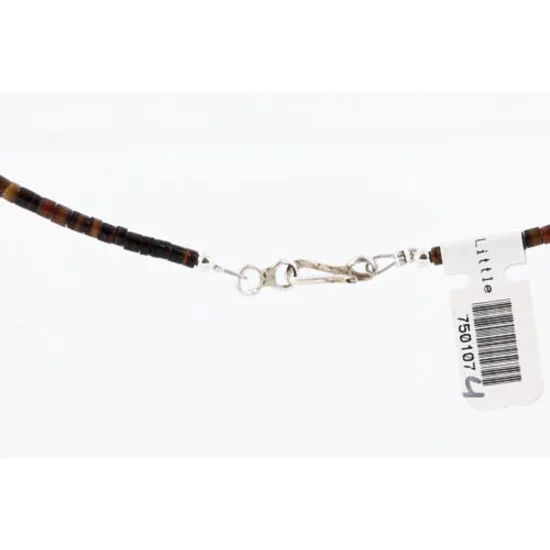 Certified Authentic 3 Strand Navajo .925 Sterling Silver Turquoise and JASPER Native American Necklace 371006149765