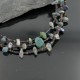 Certified Authentic 3 Strand Navajo .925 Sterling Silver Turquoise and Lapis Native American Necklace 15297-10