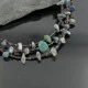 Certified Authentic 3 Strand Navajo .925 Sterling Silver Turquoise and Lapis Native American Necklace 15297-10 Certified Authentic 3 Strand Navajo .925 Sterling Silver Turquoise and Lapis Native American Necklace 15297-10