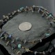 Certified Authentic 3 Strand Navajo .925 Sterling Silver Turquoise and Lapis Native American Necklace 1530-35 Certified Authentic 3 Strand Navajo .925 Sterling Silver Turquoise and Lapis Native American Necklace 1530-35