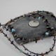 Certified Authentic 3 Strand Navajo .925 Sterling Silver Turquoise and Lapis Native American Necklace 1530-36 Certified Authentic 3 Strand Navajo .925 Sterling Silver Turquoise and Lapis Native American Necklace 1530-36
